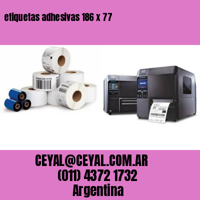etiquetas adhesivas 186 x 77