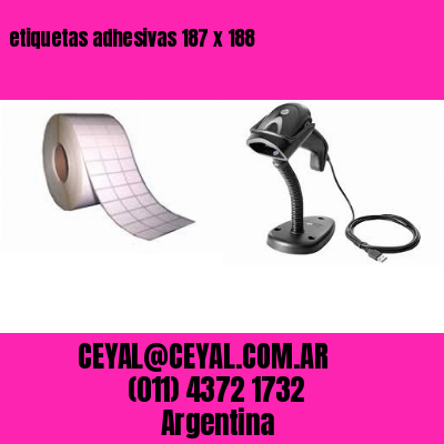 etiquetas adhesivas 187 x 188