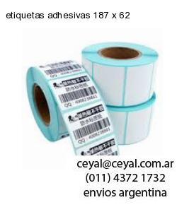 etiquetas adhesivas 187 x 62