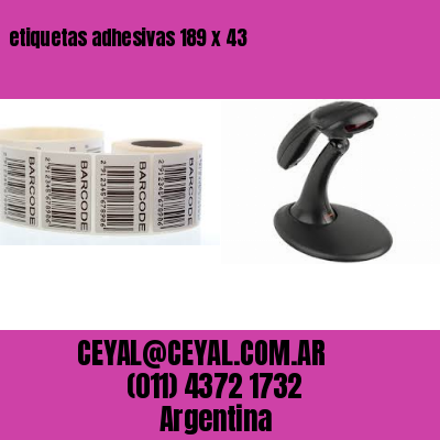etiquetas adhesivas 189 x 43