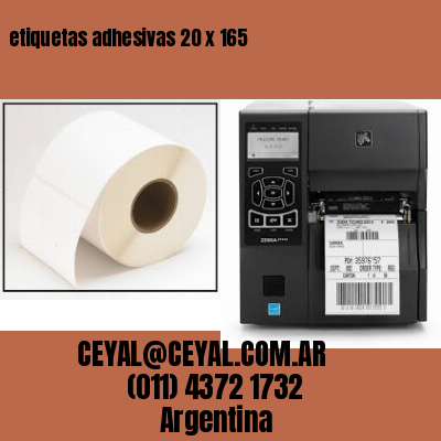 etiquetas adhesivas 20 x 165