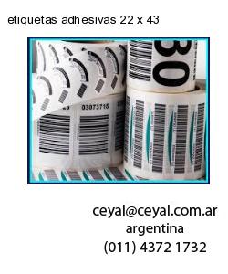 etiquetas adhesivas 22 x 43