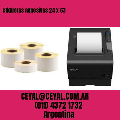 etiquetas adhesivas 24 x 63