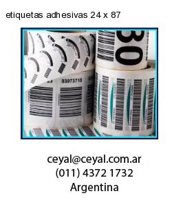 etiquetas adhesivas 24 x 87