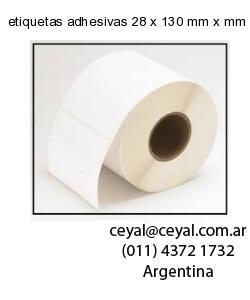 etiquetas adhesivas 28 x 130 mm x mm