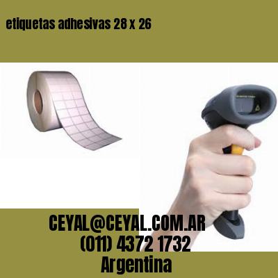 etiquetas adhesivas 28 x 26
