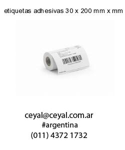 etiquetas adhesivas 30 x 200 mm x mm