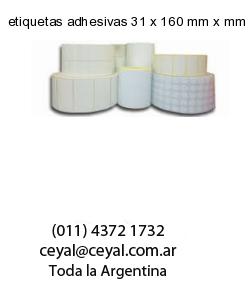 etiquetas adhesivas 31 x 160 mm x mm