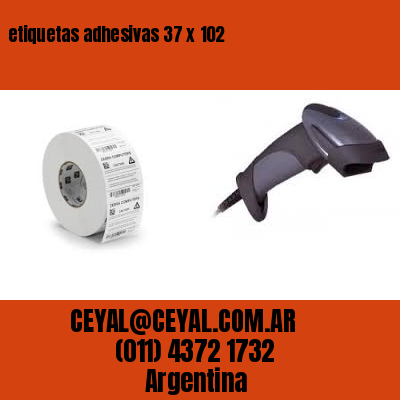 etiquetas adhesivas 37 x 102