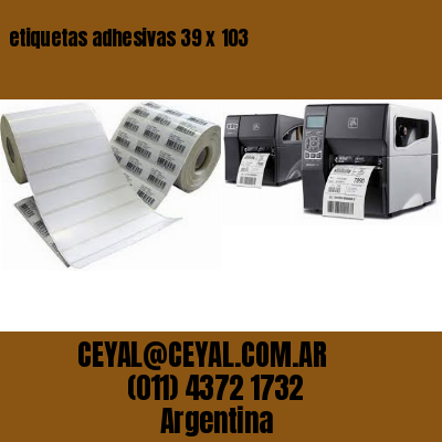 etiquetas adhesivas 39 x 103