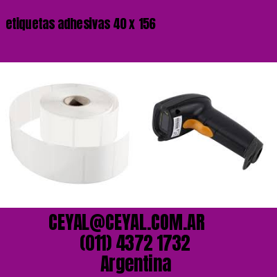 etiquetas adhesivas 40 x 156