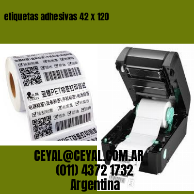 etiquetas adhesivas 42 x 120
