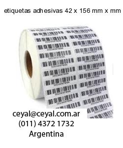 etiquetas adhesivas 42 x 156 mm x mm