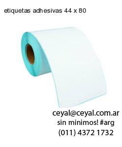 etiquetas adhesivas 44 x 80