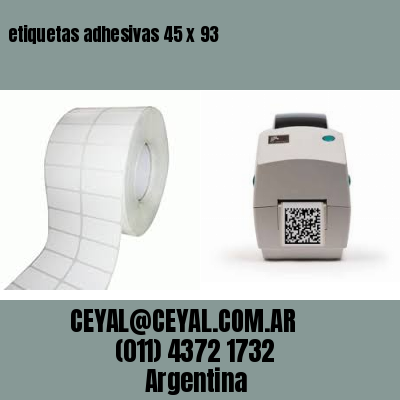 etiquetas adhesivas 45 x 93