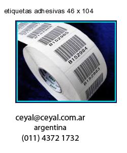 etiquetas adhesivas 46 x 104