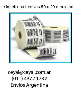 etiquetas adhesivas 50 x 20 mm x mm
