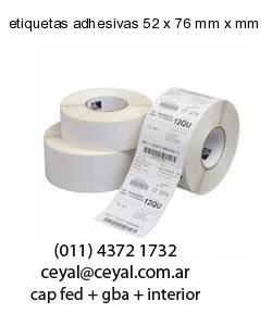 etiquetas adhesivas 52 x 76 mm x mm