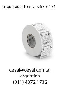 etiquetas adhesivas 57 x 174