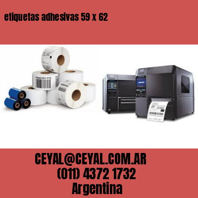 etiquetas adhesivas 59 x 62