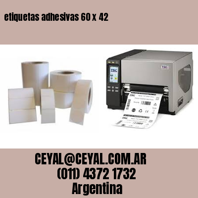 etiquetas adhesivas 60 x 42
