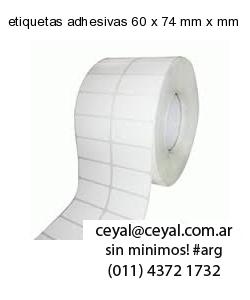 etiquetas adhesivas 60 x 74 mm x mm