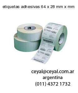 etiquetas adhesivas 64 x 28 mm x mm
