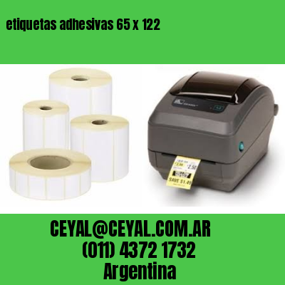etiquetas adhesivas 65 x 122