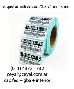 etiquetas adhesivas 73 x 21 mm x mm