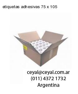 etiquetas adhesivas 75 x 105