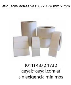 etiquetas adhesivas 75 x 174 mm x mm