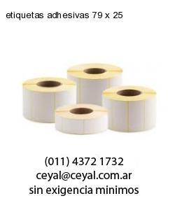 etiquetas adhesivas 79 x 25