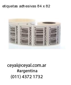 etiquetas adhesivas 84 x 82