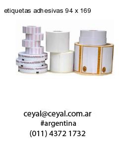 etiquetas adhesivas 94 x 169