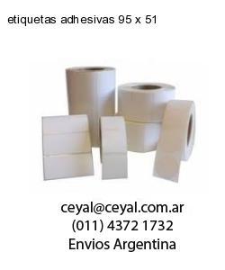etiquetas adhesivas 95 x 51
