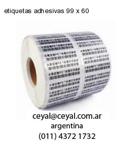 etiquetas adhesivas 99 x 60