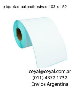 etiquetas autoadhesivas 103 x 152