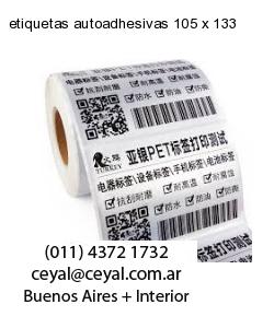 etiquetas autoadhesivas 105 x 133