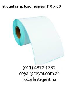 etiquetas autoadhesivas 110 x 68