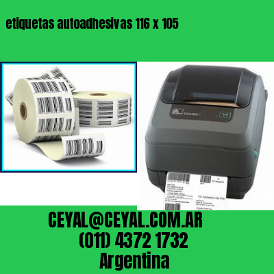 etiquetas autoadhesivas 116 x 105