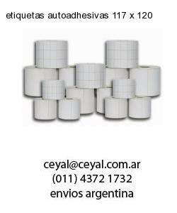 etiquetas autoadhesivas 117 x 120