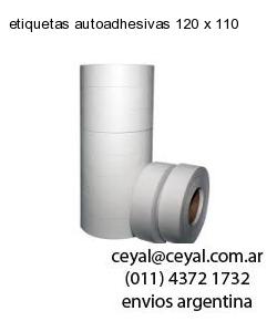 etiquetas autoadhesivas 120 x 110
