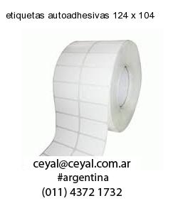 etiquetas autoadhesivas 124 x 104