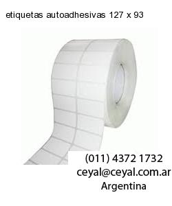 etiquetas autoadhesivas 127 x 93