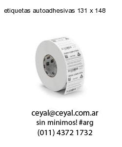 etiquetas autoadhesivas 131 x 148