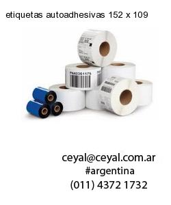 etiquetas autoadhesivas 152 x 109