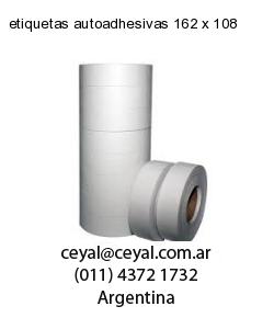 etiquetas autoadhesivas 162 x 108