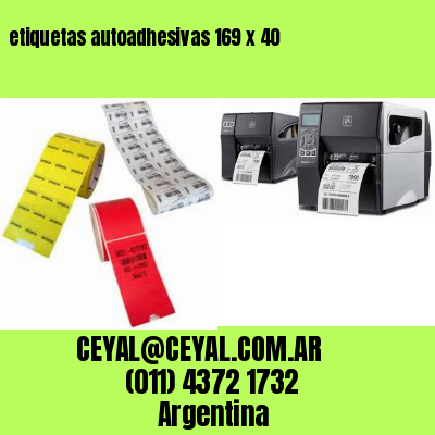 etiquetas autoadhesivas 169 x 40