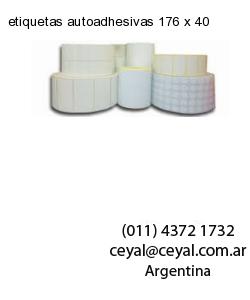 etiquetas autoadhesivas 176 x 40