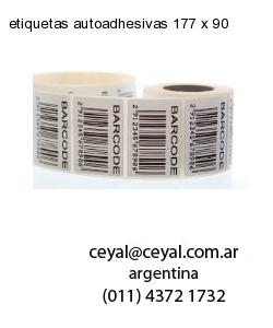 etiquetas autoadhesivas 177 x 90